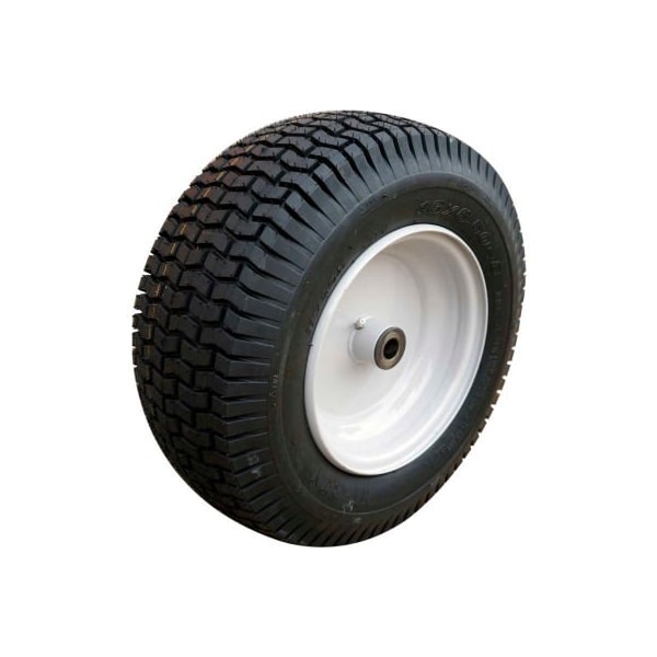 Sutong Tire Resources Hi-Run Lawn/Garden Tire Assembly 16X6.50-8 2PR SU12 TURF & 8X5.375 Graish White Wheel 3/4"ID Bushing ASB1084 - main